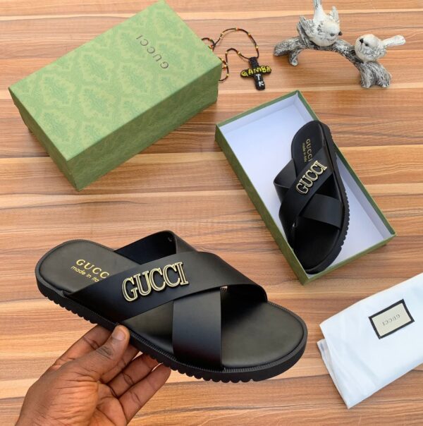 Gucci Cross Slide Sandal