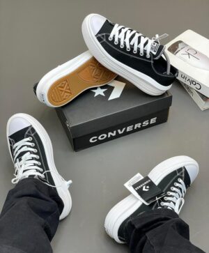 Converse Chuck Taylor All Star Move Ox Black White Sneakers