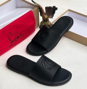 CHRISTIAN LOUBOUTIN Men's CL Leather Sandal Slipper