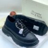 Alexander McQueen Tread Slick Lace Up In Black