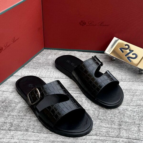 Classic Loro Piana Slide Sandal
