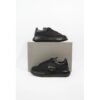 Alexander McQueen Neoprene Oversized Sneaker Bubble Black Leather