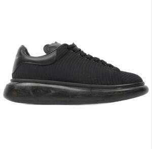 Alexander McQueen Neoprene Oversized Sneaker Bubble Black Leather