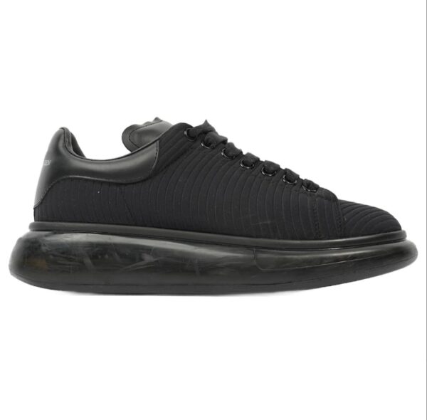 Alexander McQueen Neoprene Oversized Sneaker Bubble Black Leather