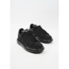 Alexander McQueen Neoprene Oversized Sneaker Bubble Black Leather