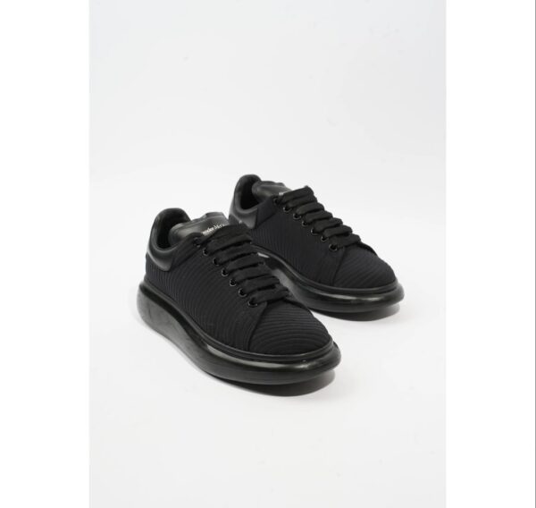 Alexander McQueen Neoprene Oversized Sneaker Bubble Black Leather