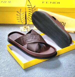 Fendi Cross Slide Sandal