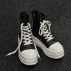 Rick Owens High-Top Leather Sneakers
