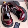 Premium Balenciaga Lace Shoes – Red Wine