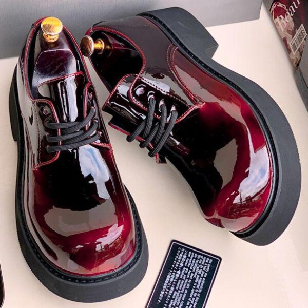 Premium Balenciaga Lace Shoes – Red Wine