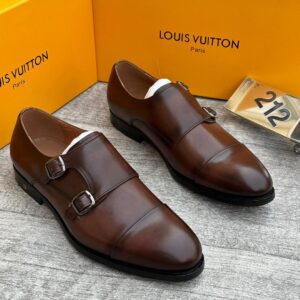 LV Monk Strap Leather Shoe