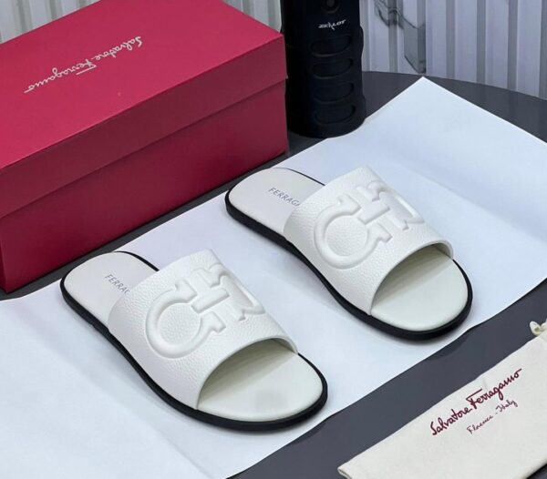 Ferragamo Leather Slide