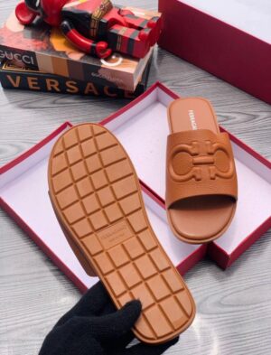 Ferragamo Leather Slide