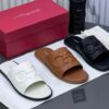 Ferragamo Leather Slide
