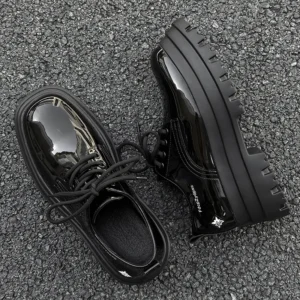 V05 Chunky Lace-Up Leather Derby Shoes