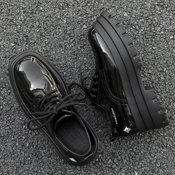 V05 Chunky Lace-Up Leather Derby Shoes