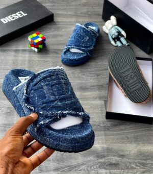 Diesel Denim Slides