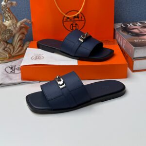 Hermes leather slide