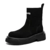 Cowboy Nightclub Thick Sole Pump Vintage Party Ankle Boots