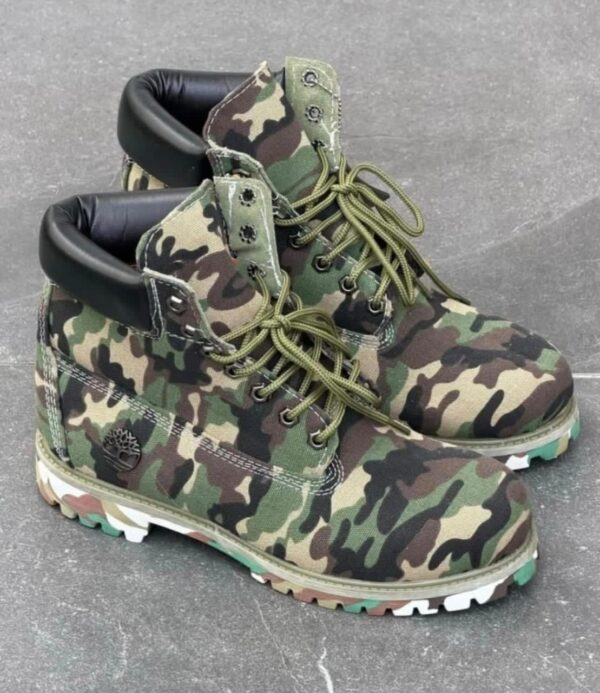 Timberland Green Camo Boots