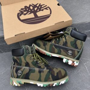 Timberland Green Camo Boots