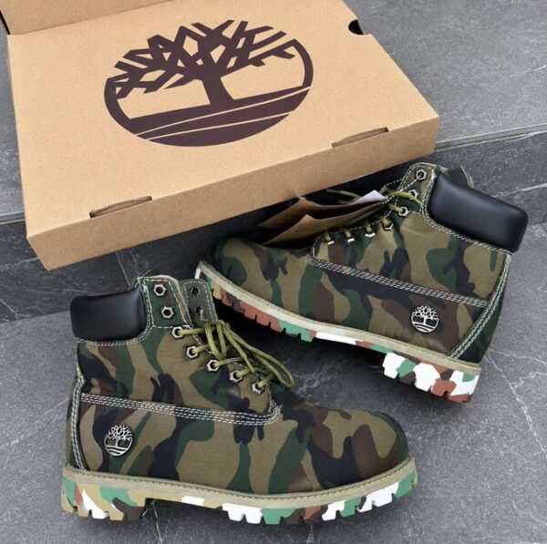 Timberland Green Camo Boots