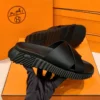 Hermès Cross Leather Slide