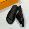 Hermès Cross Leather Slide