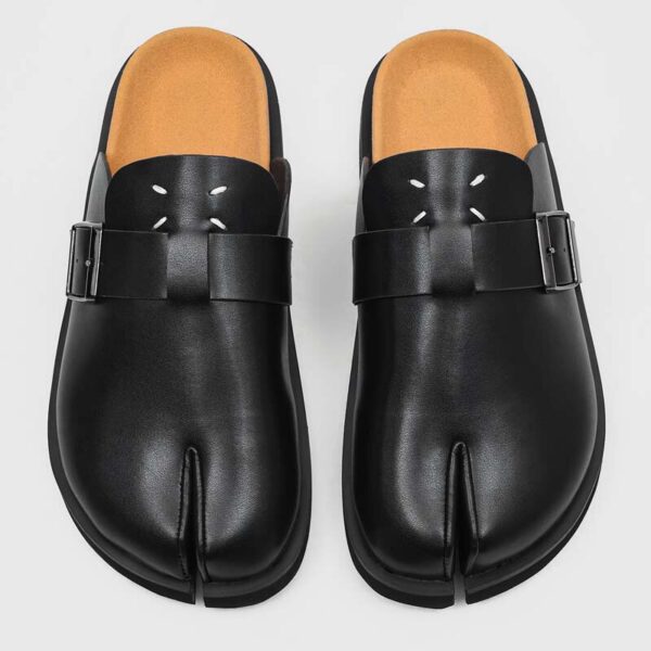 Men's Buckle Strap Split Toe Slip-On